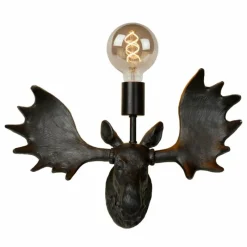 Luminaires Lucide Applique murale Lucide MOOSE Noir, 1 lumière* Appliques