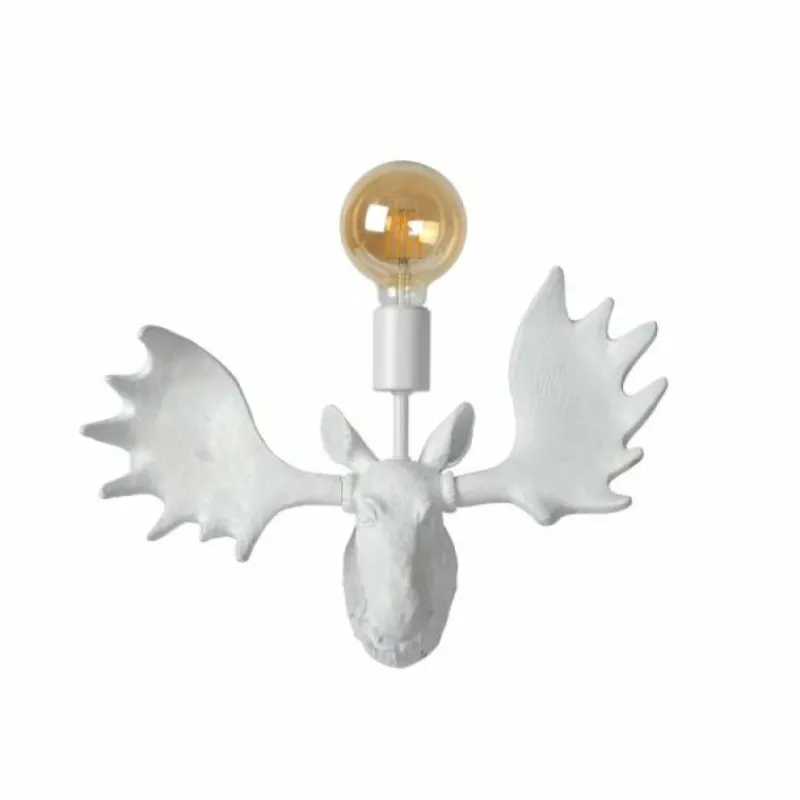 Luminaires Lucide Applique murale Lucide MOOSE Blanc, 1 lumière* Appliques