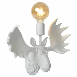 Luminaires Lucide Applique murale Lucide MOOSE Blanc, 1 lumière* Appliques