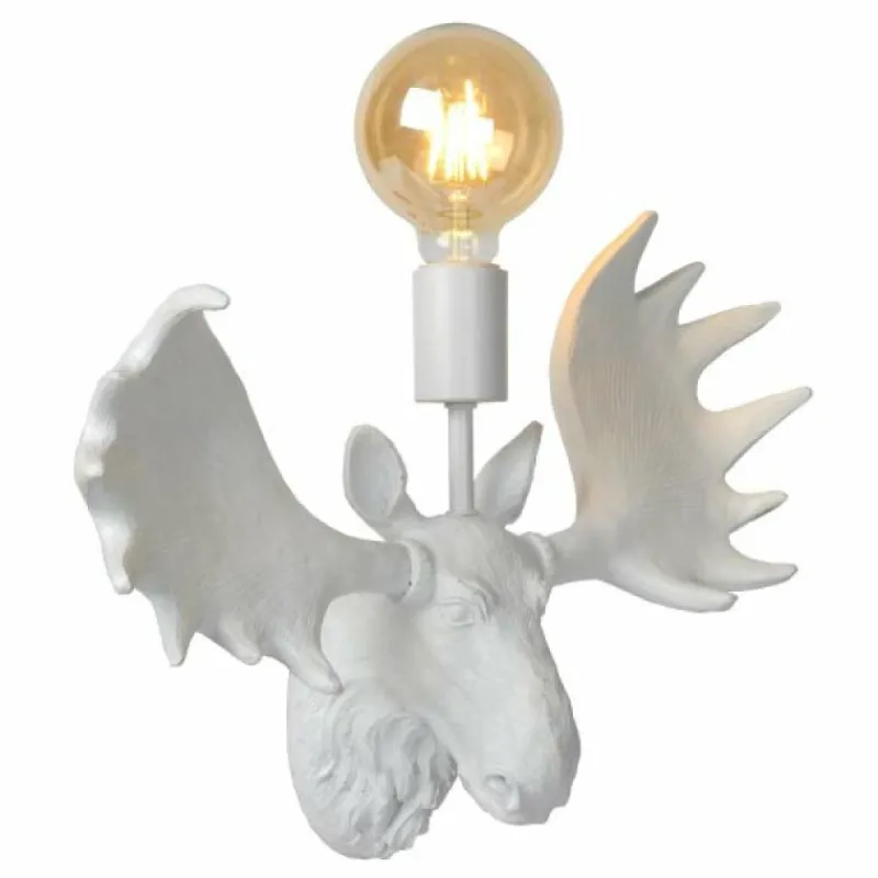 Luminaires Lucide Applique murale Lucide MOOSE Blanc, 1 lumière* Appliques
