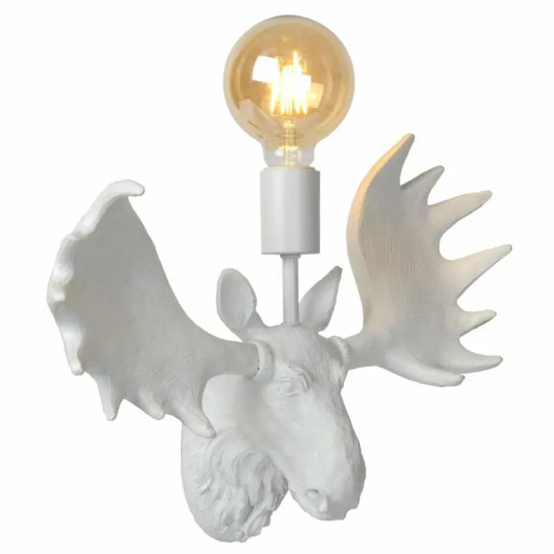Luminaires Lucide Applique murale Lucide MOOSE Blanc, 1 lumière* Appliques