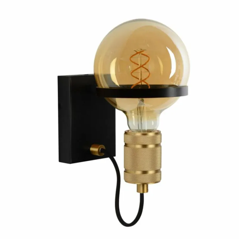 Luminaires Scandinaves-Luminaires Lucide Applique murale Lucide OTTELIEN Noir, 1 lumière