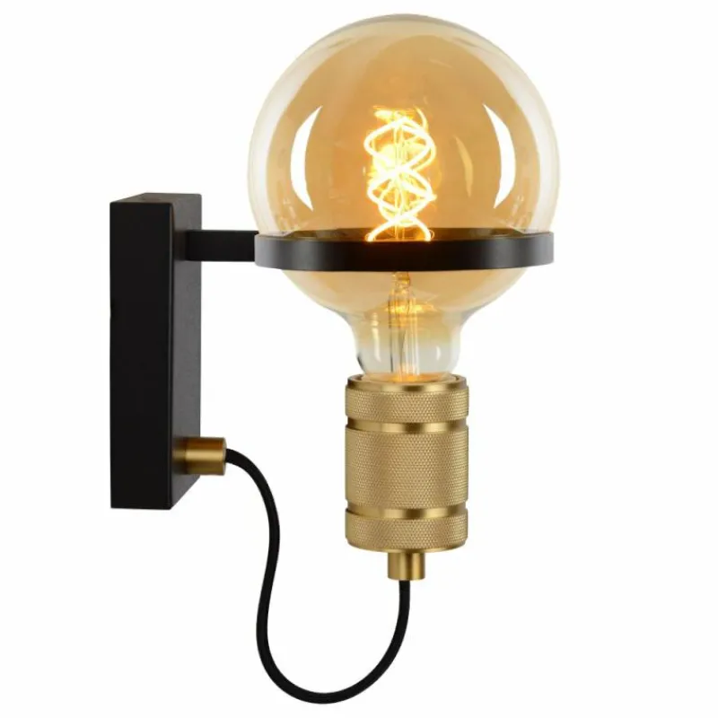 Luminaires Scandinaves-Luminaires Lucide Applique murale Lucide OTTELIEN Noir, 1 lumière