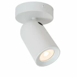 Luminaires Lucide Applique murale Lucide PUNCH Blanc, 1 lumière* Spots Et Projecteurs