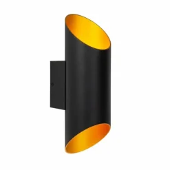Lampes Dorées-Luminaires Lucide Applique murale Lucide QUIRIJN Noir, 1 lumière