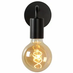 Lampes Vintages & Rétros-Luminaires Lucide Applique murale Lucide SCOTT Noir, 1 lumière