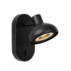 Luminaires Lucide Applique murale Lucide SENSAS Noir, 1 lumière* Spots Et Projecteurs