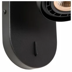 Luminaires Lucide Applique murale Lucide SENSAS Noir, 1 lumière* Spots Et Projecteurs