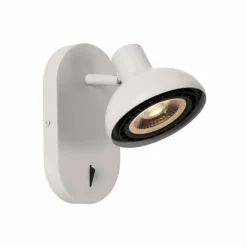 Luminaires Lucide Applique murale Lucide SENSAS Blanc, 1 lumière* Spots Et Projecteurs