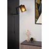 Lampes En Tissu-Luminaires Lucide Applique murale Lucide TAMPA Noir, 1 lumière