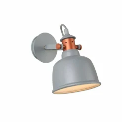 Lampes Industrielles-Luminaires Lucide Applique murale Lucide TJOLL Gris, 1 lumière