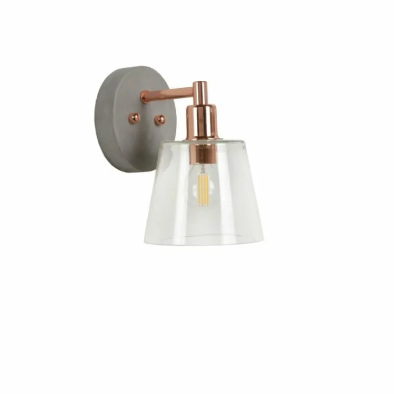 Luminaires Lucide Applique murale Lucide VITRI Cuivre, 1 lumière
