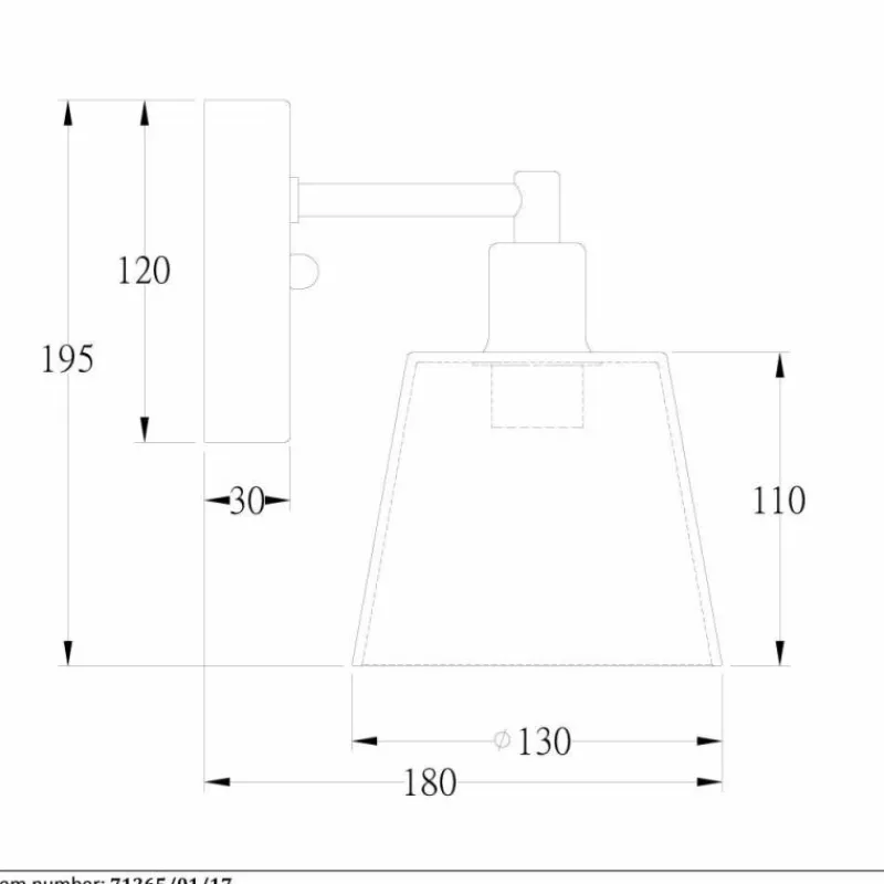Luminaires Lucide Applique murale Lucide VITRI Cuivre, 1 lumière
