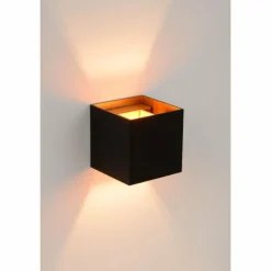 Lampes Dorées-Luminaires Lucide Applique murale Lucide XIO Noir, 1 lumière