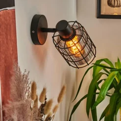 Suspension Verre Fumé-hofstein Applique murale Lungernsee Noir, 1 lumière