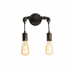 Lampes Industrielles-Luminaires Lutec Applique murale Lutec AMACORD Brun, 2 lumières