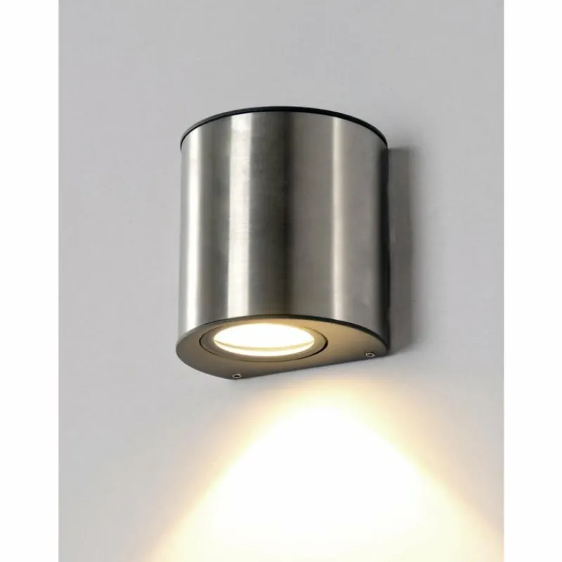 Luminaires Lutec Applique murale Lutec ILUMI LED Acier inoxydable, 1 lumière