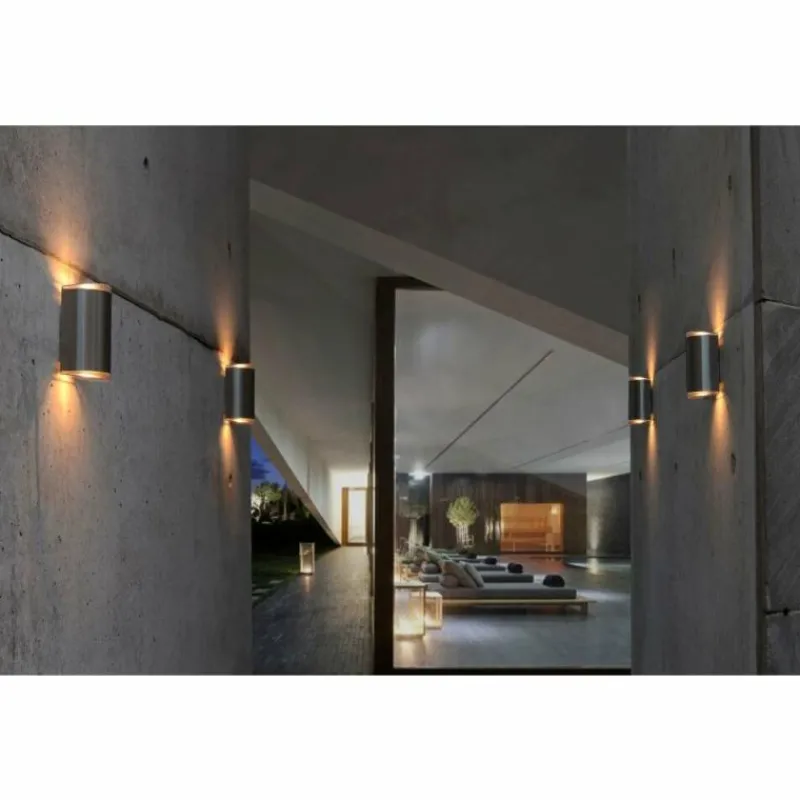 Luminaires Lutec Applique murale Lutec PATH LED Acier inoxydable, 1 lumière