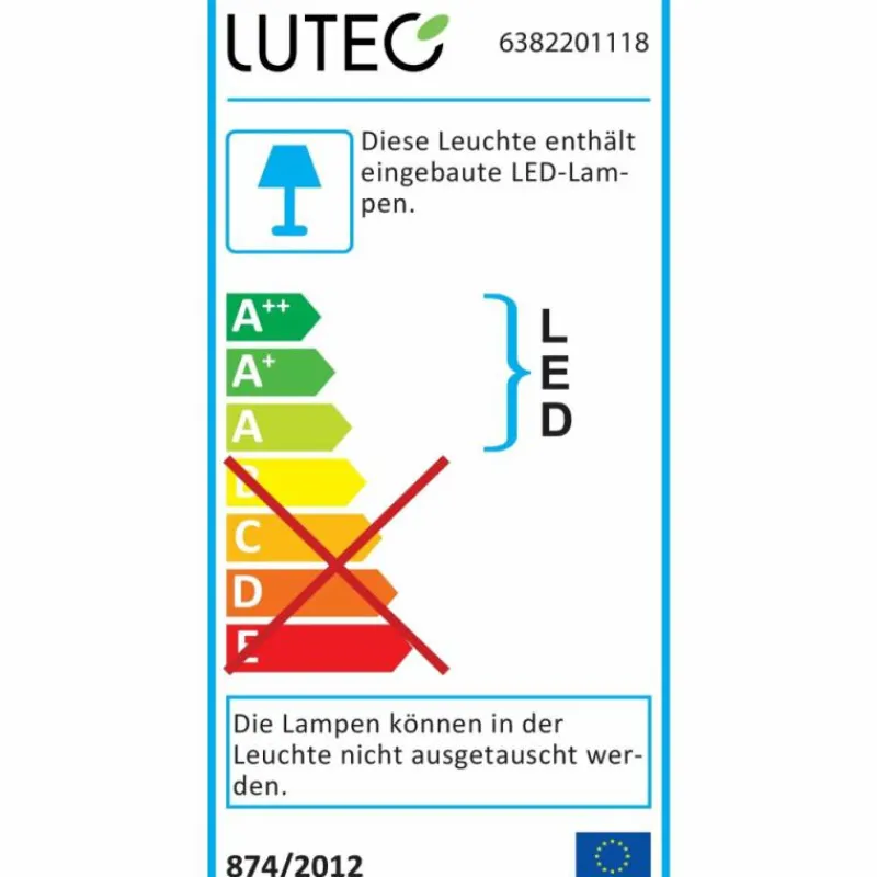Luminaires Lutec Applique murale Lutec Rola LED Anthracite, 1 lumière