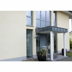 Luminaires Lutec Applique murale Lutec SLIM LED Acier inoxydable, 1 lumière, Détecteur de mouvement