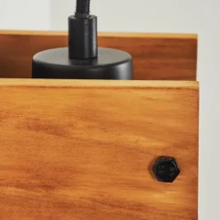 Lampes Vintages & Rétros-hofstein Applique murale Maahui Écru, Noir, 1 lumière