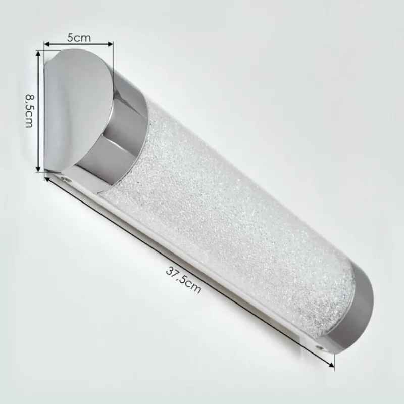 hofstein Applique murale Macaje LED Chrome, Transparent, 1 lumière