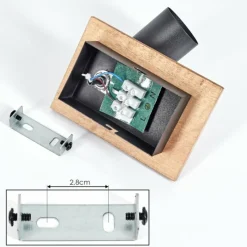 Lampes Vintages & Rétros-hofstein Applique murale Maidford Écru, Noir, 1 lumière