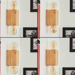 Lampes Vintages & Rétros-hofstein Applique murale Makadade Écru, 2 lumières