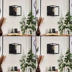 Lampes Industrielles-hofstein Applique murale Malao Noir, 1 lumière