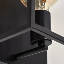 Lampes Industrielles-hofstein Applique murale Malao Noir, 1 lumière