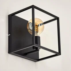 Lampes Industrielles-hofstein Applique murale Malao Noir, 1 lumière