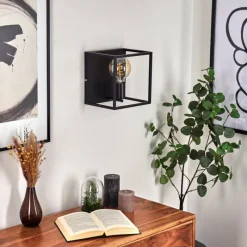 Lampes Industrielles-hofstein Applique murale Malao Noir, 1 lumière