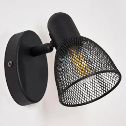 hofstein Applique murale Malawi Noir, 1 lumière