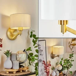 Lampes En Tissu-hofstein Applique murale Manhenha Laiton, 1 lumière