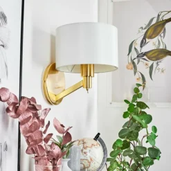 Lampes En Tissu-hofstein Applique murale Manhenha Laiton, 1 lumière