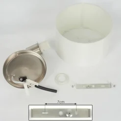 Lampes En Tissu-hofstein Applique murale Manhenha Nickel mat, 1 lumière