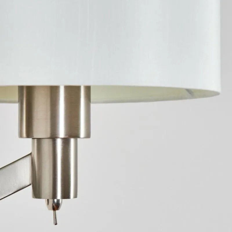 Lampes En Tissu-hofstein Applique murale Manhenha Nickel mat, 1 lumière