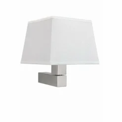 Lampes En Tissu-Luminaires Mantra Applique murale Mantra BAHIA Nickel brillant, Nickel mat, 1 lumière
