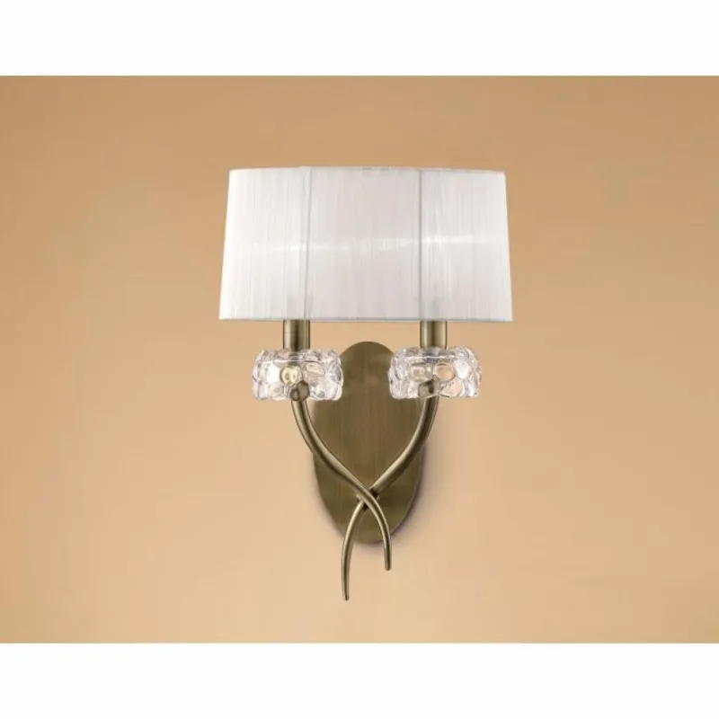 Luminaires Mantra Applique murale Mantra LOEWE Brun, 2 lumières