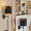Lampes En Tissu-hofstein Applique murale Marbach Noir, 1 lumière