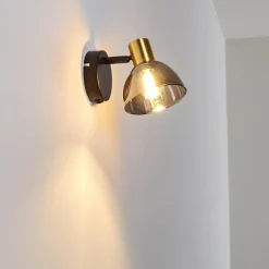 hofstein Applique murale Mariefred Noir, 1 lumière