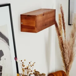 Lampes En Bois-hofstein Applique murale Marmorera LED Écru, Blanc, 1 lumière