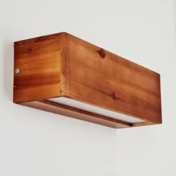 Lampes En Bois-hofstein Applique murale Marmorera LED Écru, Blanc, 1 lumière