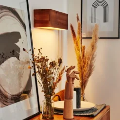 Lampes En Bois-hofstein Applique murale Marmorera LED Écru, Blanc, 1 lumière