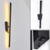 hofstein Applique murale Meels LED Noir, 1 lumière* Éclairage Led
