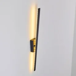 hofstein Applique murale Meels LED Noir, 1 lumière* Éclairage Led