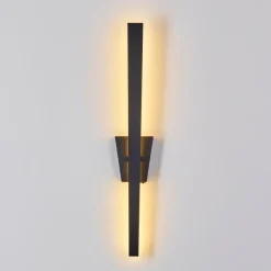 hofstein Applique murale Meels LED Noir, 1 lumière* Éclairage Led