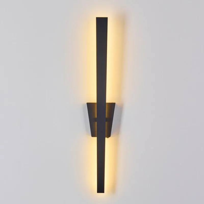 hofstein Applique murale Meels LED Noir, 1 lumière* Éclairage Led