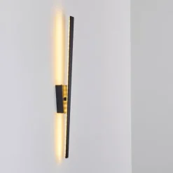 hofstein Applique murale Meels LED Noir, 1 lumière* Éclairage Led