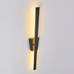 hofstein Applique murale Meels LED Noir, 1 lumière* Éclairage Led